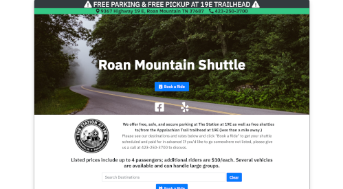 Roan Mountain Shuttle